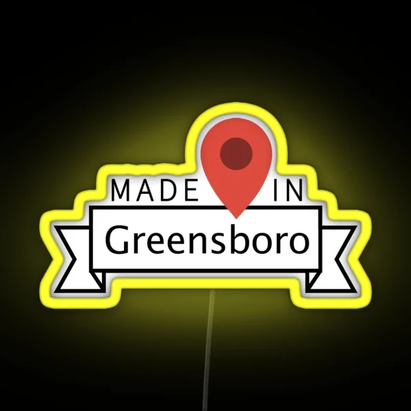 Greensboro RGB Neon Sign