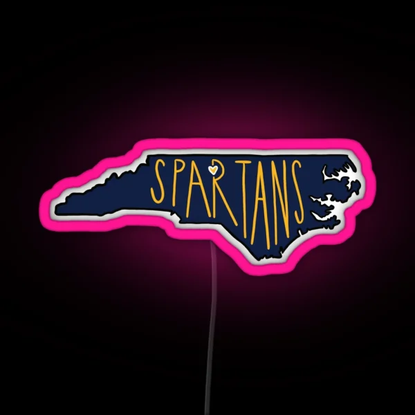 Greensboro Spartans RGB Neon Sign