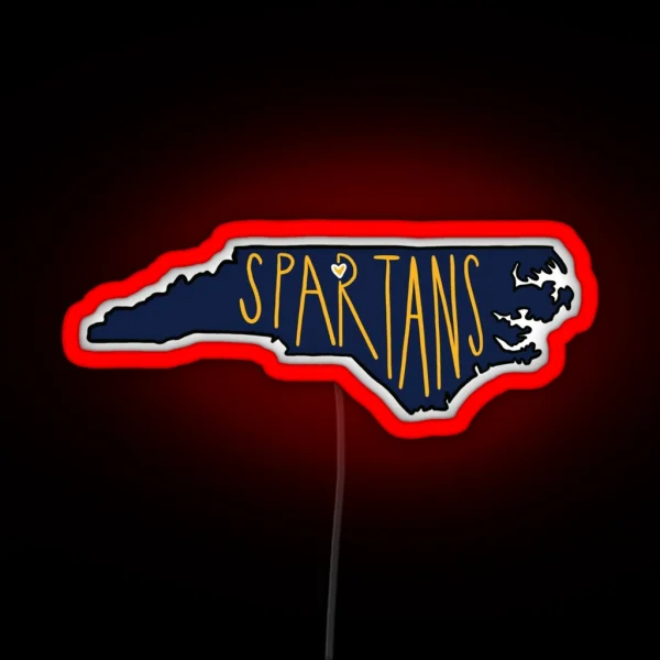 Greensboro Spartans RGB Neon Sign