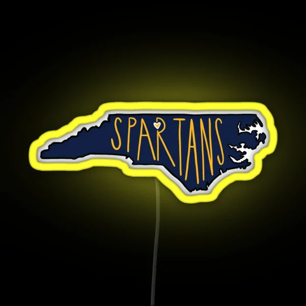 Greensboro Spartans RGB Neon Sign