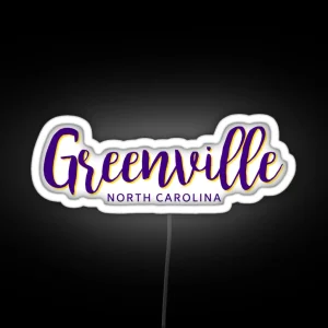 GREENVILLE NORTH CAROLINA RGB Neon Sign