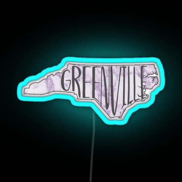 Greenville RGB Neon Sign