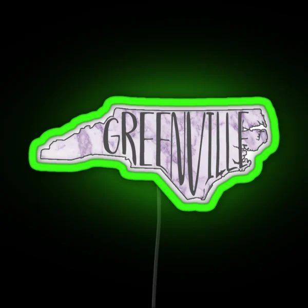 Greenville RGB Neon Sign