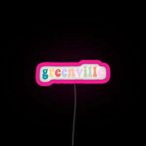 Greenville RGB Neon Sign