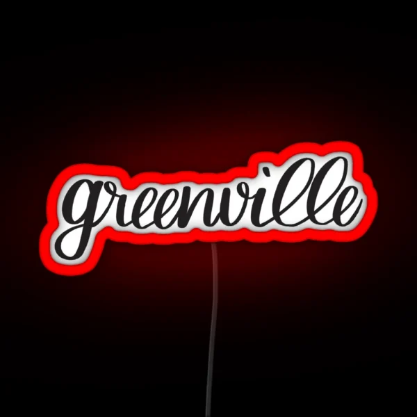 Greenville RGB Neon Sign