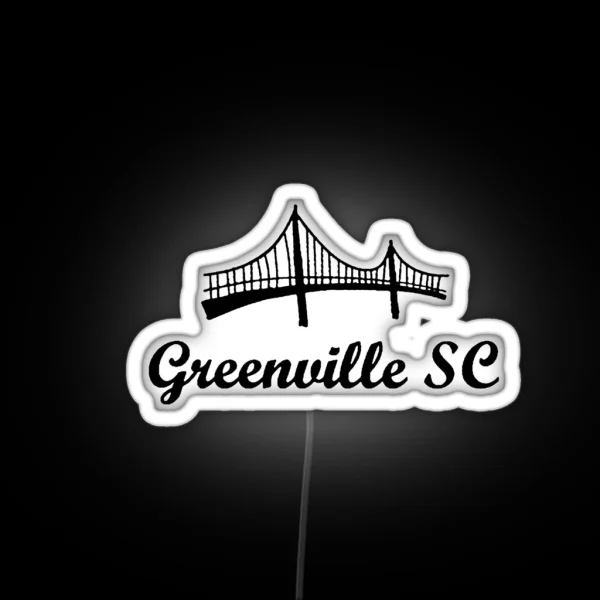 Greenville SC Liberty Bridge RGB Neon Sign