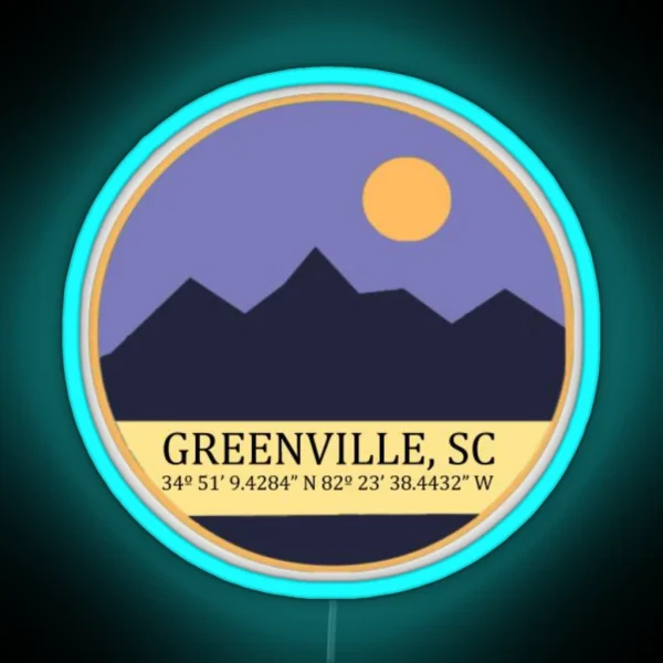 Greenville SC RGB Neon Sign