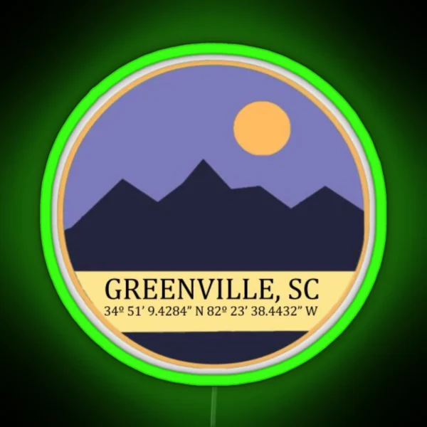Greenville SC RGB Neon Sign