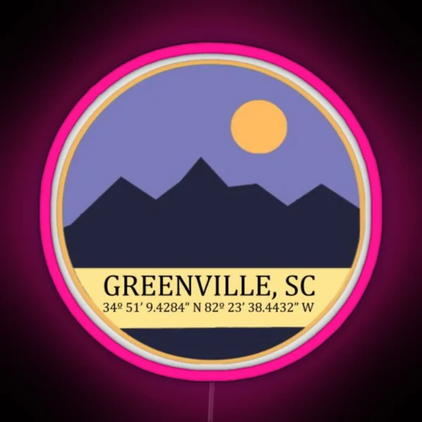 Greenville SC RGB Neon Sign