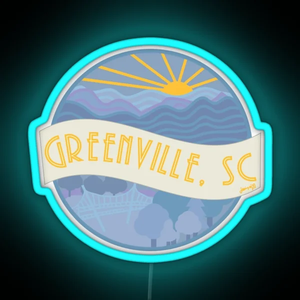 Greenville SC Vintage Led RGB Neon Sign
