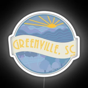 Greenville SC Vintage Led RGB Neon Sign