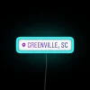 Greenville South Carolina Location RGB Neon Sign - Image 3