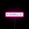 Greenville South Carolina Location RGB Neon Sign