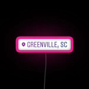 Greenville South Carolina Location RGB Neon Sign