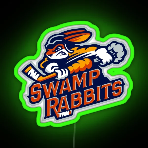 Greenville Swamp Rabbits GREENVILLE SWAMP RABBITS RGB Neon Sign