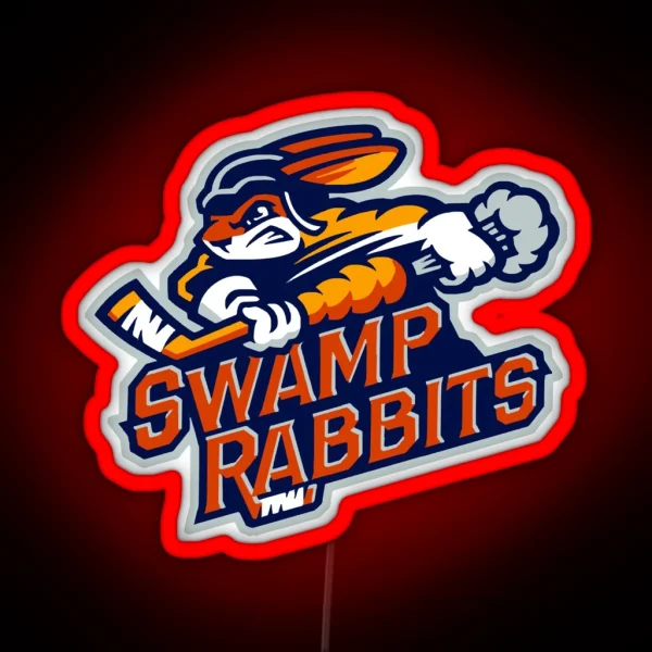 Greenville Swamp Rabbits GREENVILLE SWAMP RABBITS RGB Neon Sign
