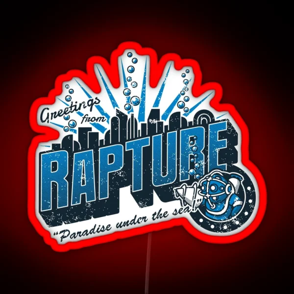 Greetings From Rapture RGB Neon Sign