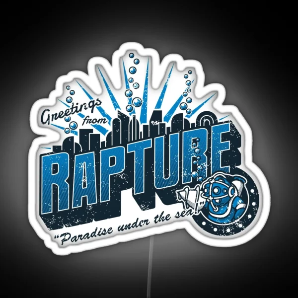 Greetings From Rapture RGB Neon Sign