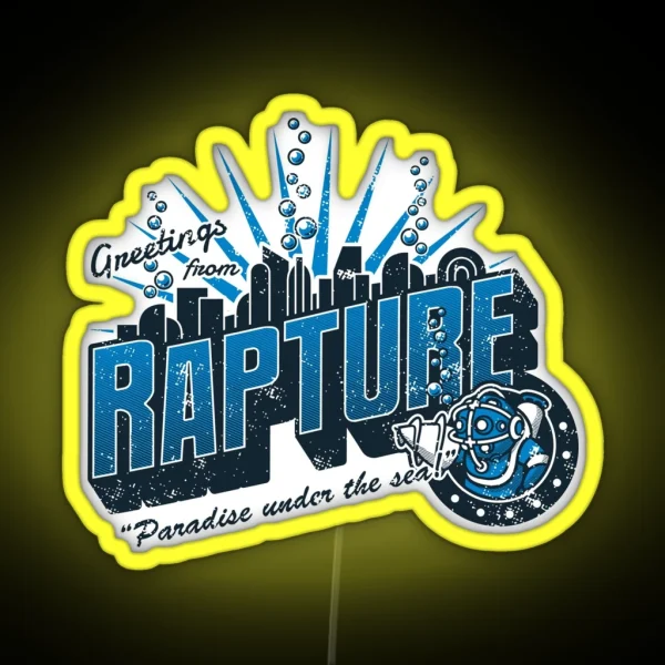 Greetings From Rapture RGB Neon Sign