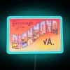 Greetings From RICHMOND VA RGB Neon Sign - Image 3