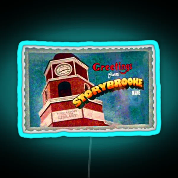 Greetings From Storybrooke Post Card RGB Neon Sign