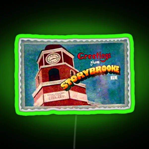 Greetings From Storybrooke Post Card RGB Neon Sign