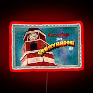 Greetings From Storybrooke Post Card RGB Neon Sign