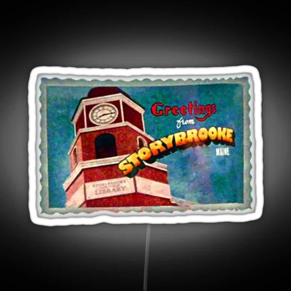 Greetings From Storybrooke Post Card RGB Neon Sign