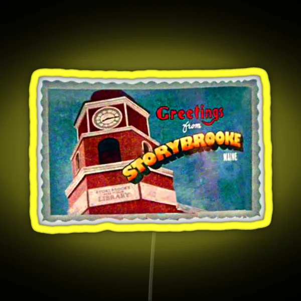 Greetings From Storybrooke Post Card RGB Neon Sign