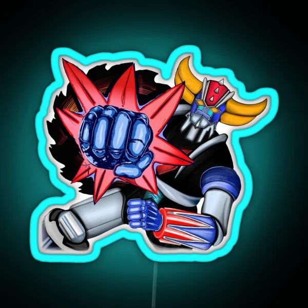 Grendizer Goldorak FIST PUNCH RGB Neon Sign