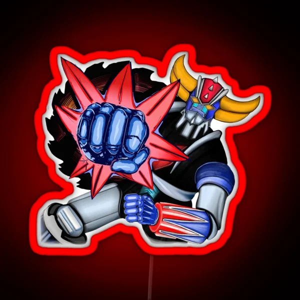 Grendizer Goldorak FIST PUNCH RGB Neon Sign