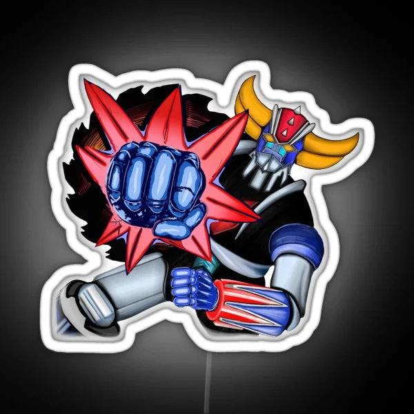 Grendizer Goldorak FIST PUNCH RGB Neon Sign