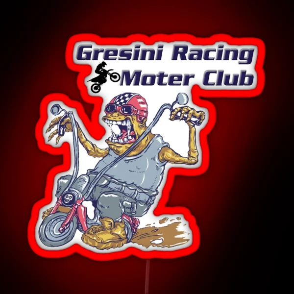 Gresini Racing Morter Club Ghost Rider RGB Neon Sign