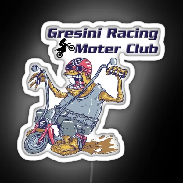 Gresini Racing Morter Club Ghost Rider RGB Neon Sign