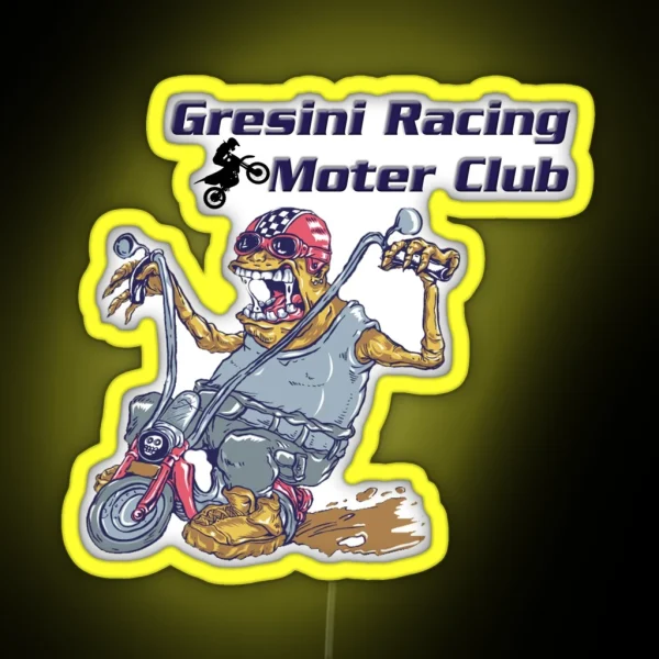 Gresini Racing Morter Club Ghost Rider RGB Neon Sign