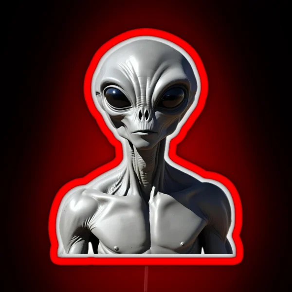 Grey Alien Encounter RGB Neon Sign