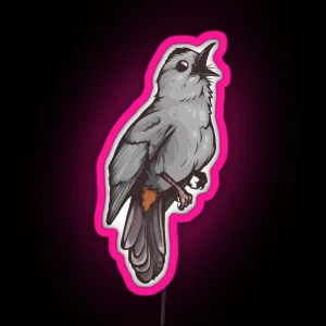 Grey Catbird RGB Neon Sign