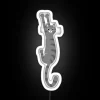 Grey Tabby Cat Hanging On Funny Gray Striped Cat Holding On With Claws RGB Neon Sign - Image 5