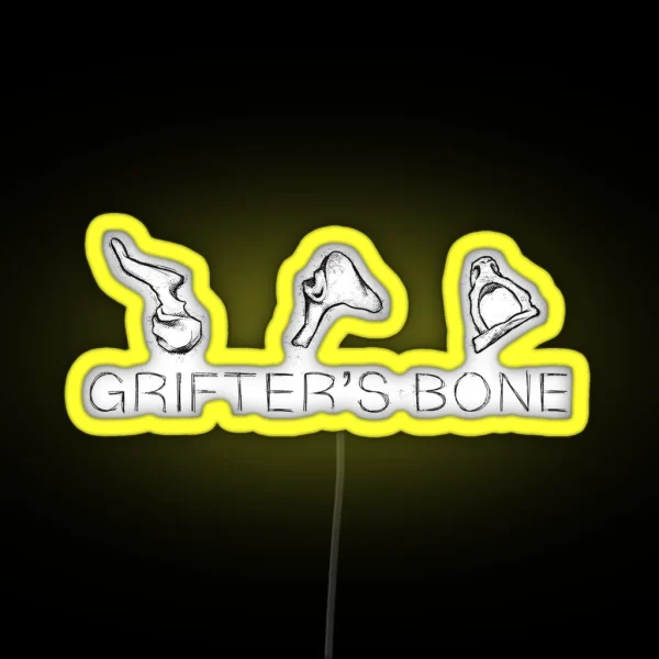 Grifter S Bone Dark Logo RGB Neon Sign