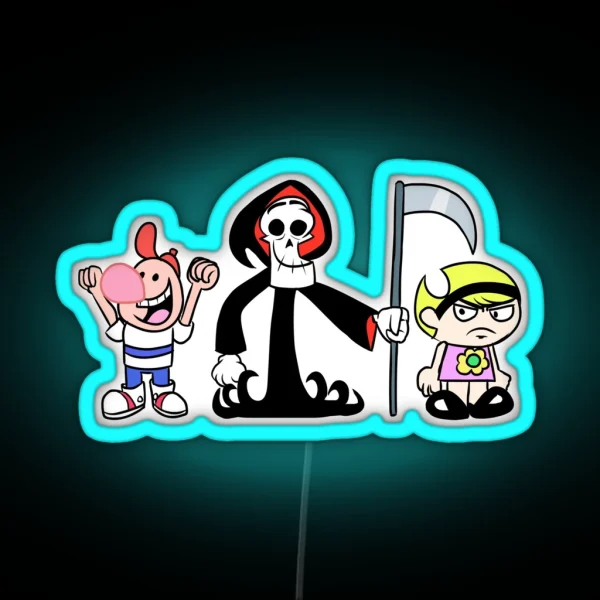 Grim Adventures Of Billy And Mandy RGB Neon Sign
