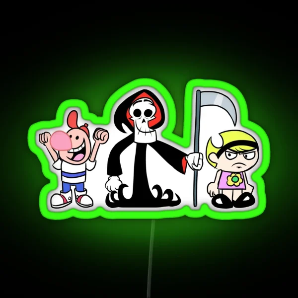 Grim Adventures Of Billy And Mandy RGB Neon Sign