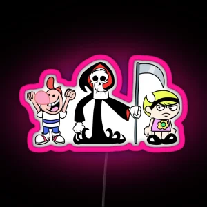 Grim Adventures Of Billy And Mandy RGB Neon Sign