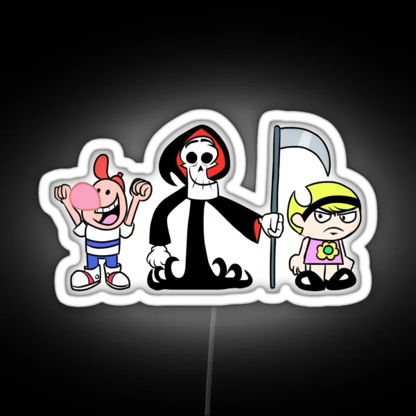 Grim Adventures Of Billy And Mandy RGB Neon Sign