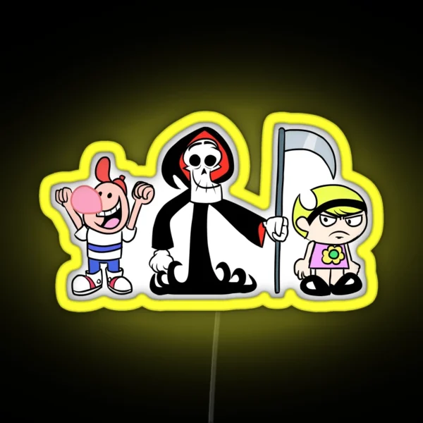 Grim Adventures Of Billy And Mandy RGB Neon Sign