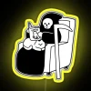 Grim And Cat Reading Time RGB Neon Sign - Image 5
