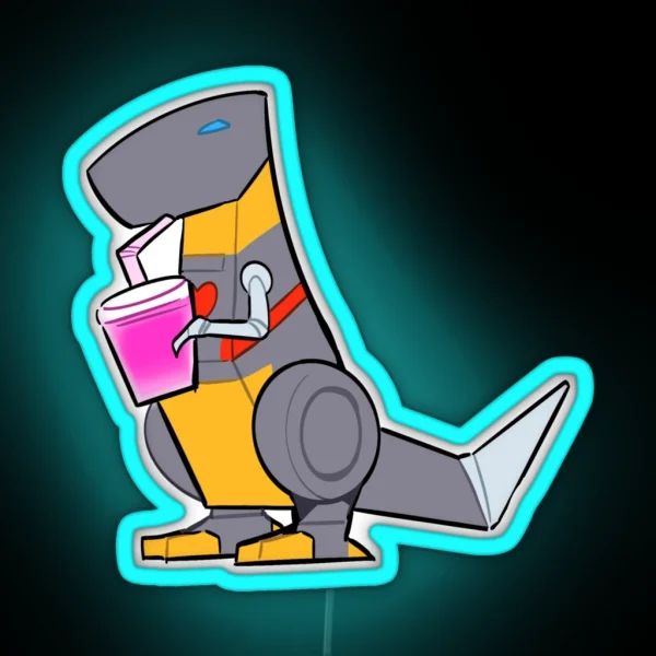 Grimlock S Energon Smoothie RGB Neon Sign