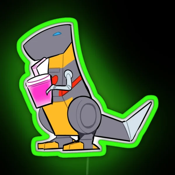 Grimlock S Energon Smoothie RGB Neon Sign