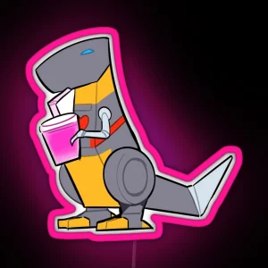 Grimlock S Energon Smoothie RGB Neon Sign