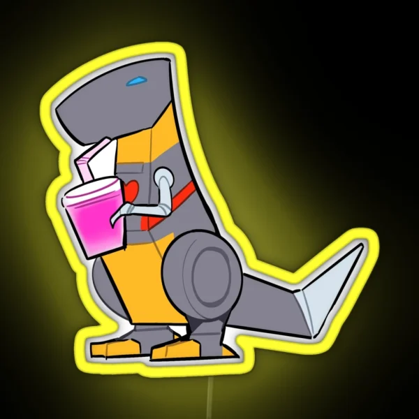 Grimlock S Energon Smoothie RGB Neon Sign