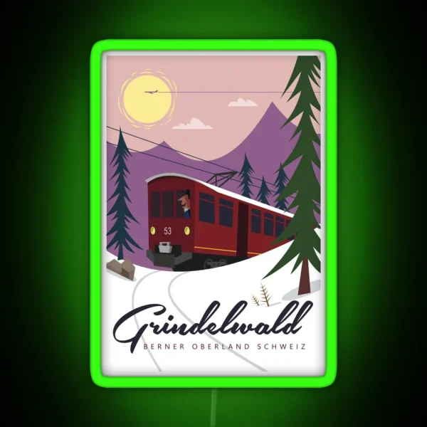 Grindelwald Poster RGB Neon Sign